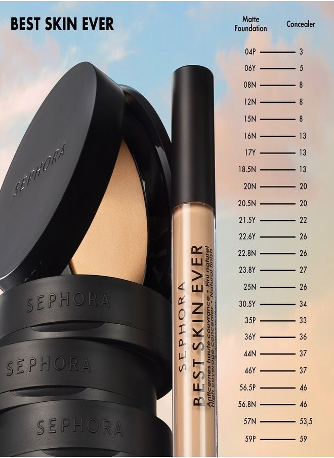 SEPHORA - SEPHORA COLLECTION Best Skin Ever Matte Powder Foundation – Shade 17Y Light - Light, Yellow Undertone | Buildable Coverage, Oil-Control, Lightweight Formula – 7.5g - Image 1