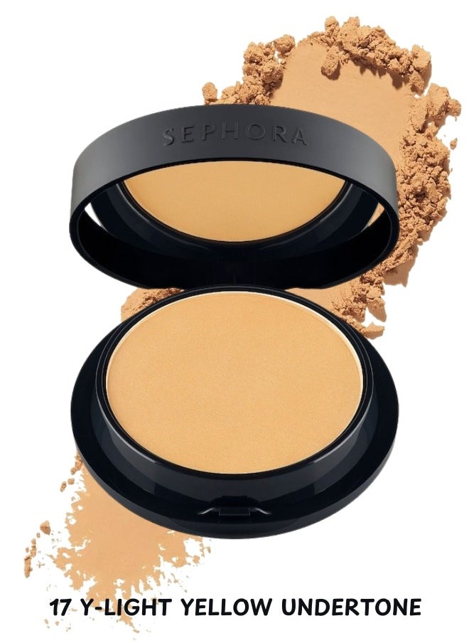 SEPHORA - SEPHORA COLLECTION Best Skin Ever Matte Powder Foundation – Shade 17Y Light - Light, Yellow Undertone | Buildable Coverage, Oil-Control, Lightweight Formula – 7.5g - Image 1