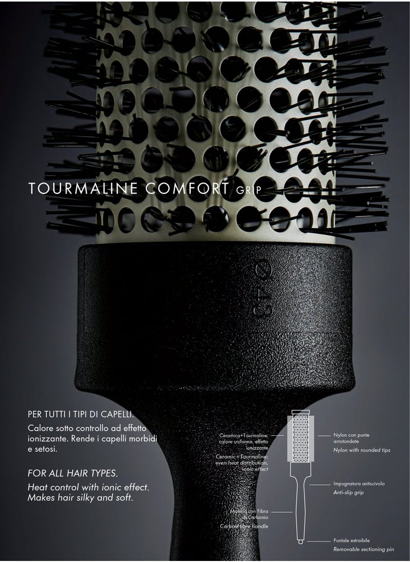 ACCA KAPPA TOURMALINE COMFORT GRIP HAIR BRUSH | Diameter: Ø 25 mm.  - Image 2