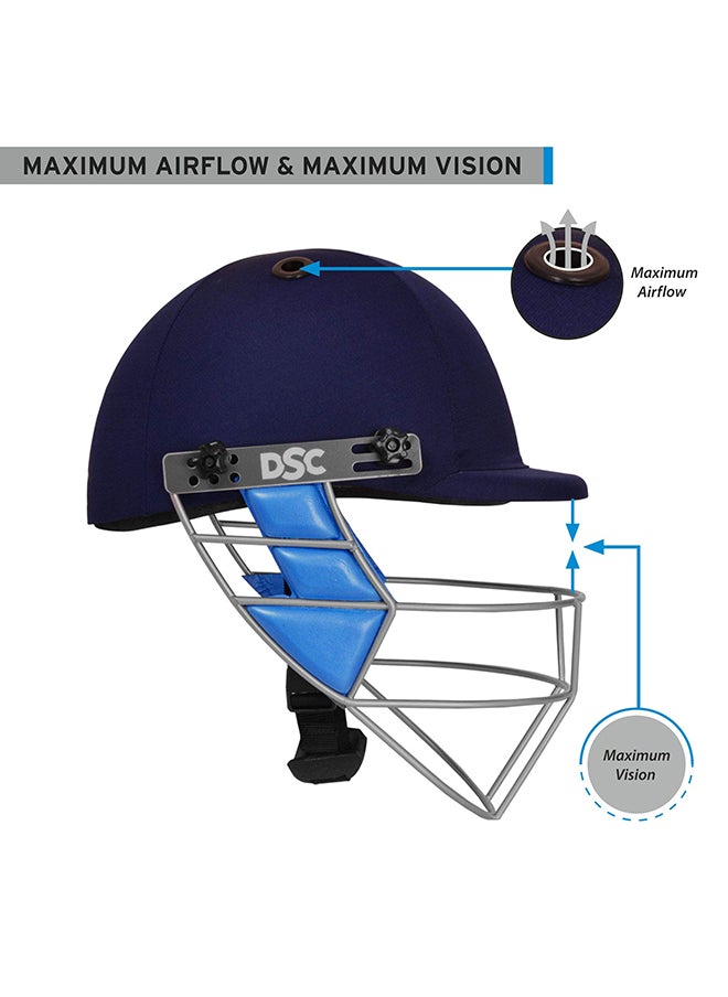 DSC GUARD Cricket Helmet | For Men & Boys | Steel Grill | Adjustable Back Support Strap | Removable and washable sweatband | Lightweight  - Image 3