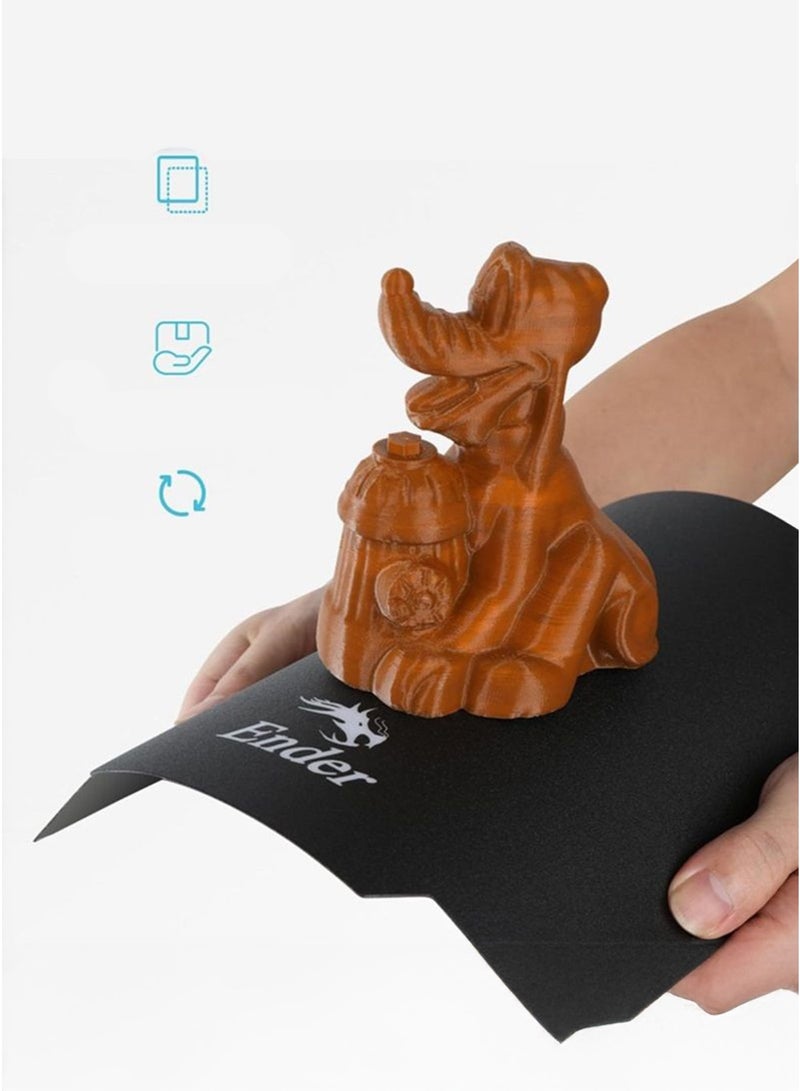 Ender 3D Printing Magnetic Build Plate Dual Sided Textured Flex Printing Bed 235x235mm with PEI Surface Printing Hotbed Parts for Aquila Ender 3 for Pro for V2 for S1 for Ender 5 - Image 3