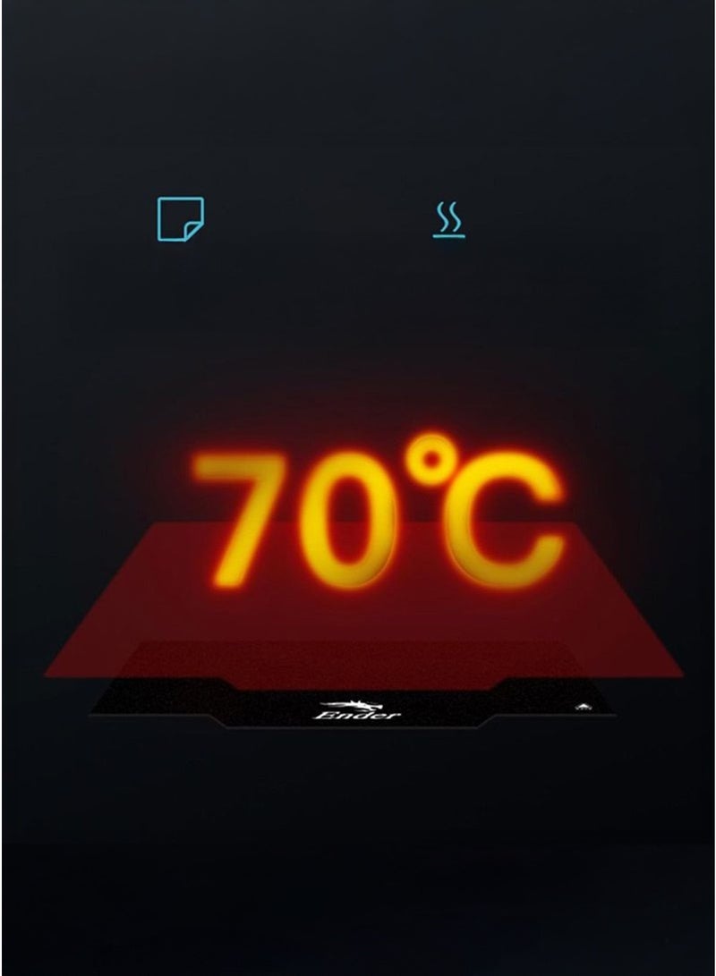 Ender 3D Printing Magnetic Build Plate Dual Sided Textured Flex Printing Bed 235x235mm with PEI Surface Printing Hotbed Parts for Aquila Ender 3 for Pro for V2 for S1 for Ender 5 - Image 1