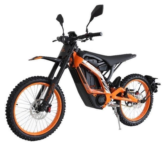 كي يو جي أو أو Kugoo Wish 04 Electric Dirt Bike 2026 - 3700W Brushless Motor - 67.2V 36Ah Battery - Max Speed 80km/h - Range up to 70km - Orange/Black - Image 1