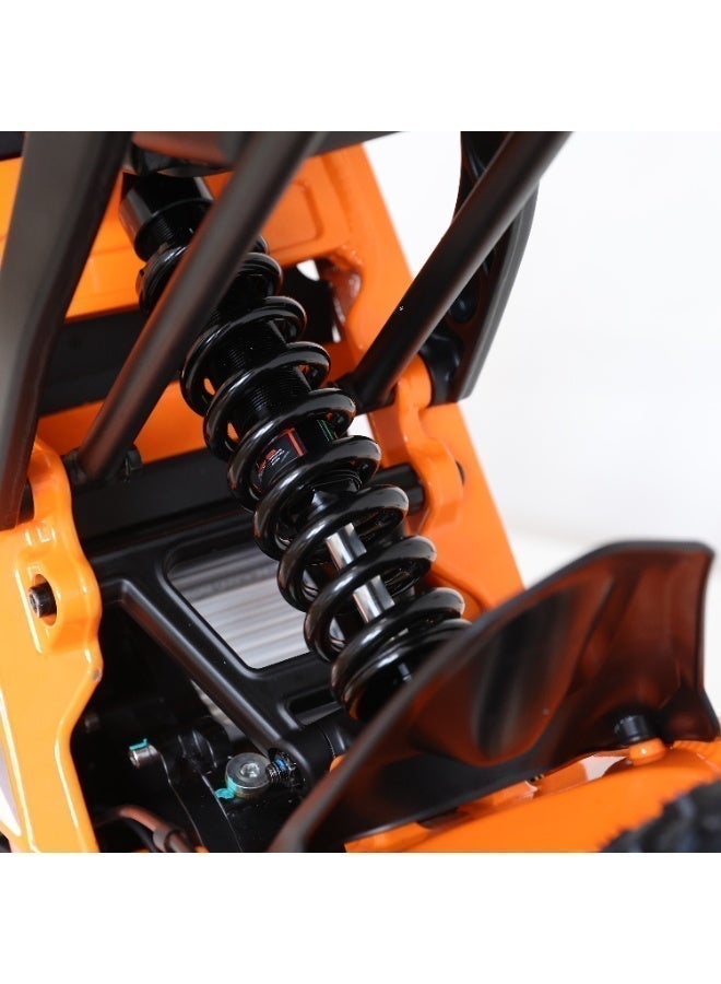 كي يو جي أو أو Kugoo Wish 04 Electric Dirt Bike 2026 - 3700W Brushless Motor - 67.2V 36Ah Battery - Max Speed 80km/h - Range up to 70km - Orange/Black - Image 4