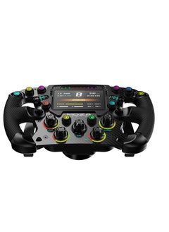 Moza Moza FSR Formula Racing Steering Wheel – 280mm GT-Style Wheel with 4.3” HD Digital Display, Forged Carbon Fiber, Magnetic Dual Clutch Paddles & RGB Shift Indicator – Compatible with Moza R9/R16/R21  - Image 3