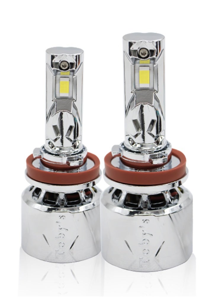 Toby's - Toby's U7-H11 120W/Pair Power Original Tested LED Headlight Assembly 12000 Lumens Bright Color With Temperature (6000K) - Image 1