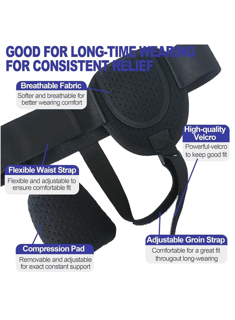 RATSAW Hernia Belt Hernia Support For Single Double Inguinal Sports Hernia Removable Compression Pads Adjustable Groin Straps - Image 4