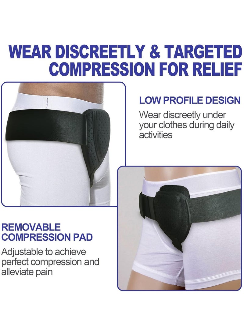 RATSAW Hernia Belt Hernia Support For Single Double Inguinal Sports Hernia Removable Compression Pads Adjustable Groin Straps - Image 3