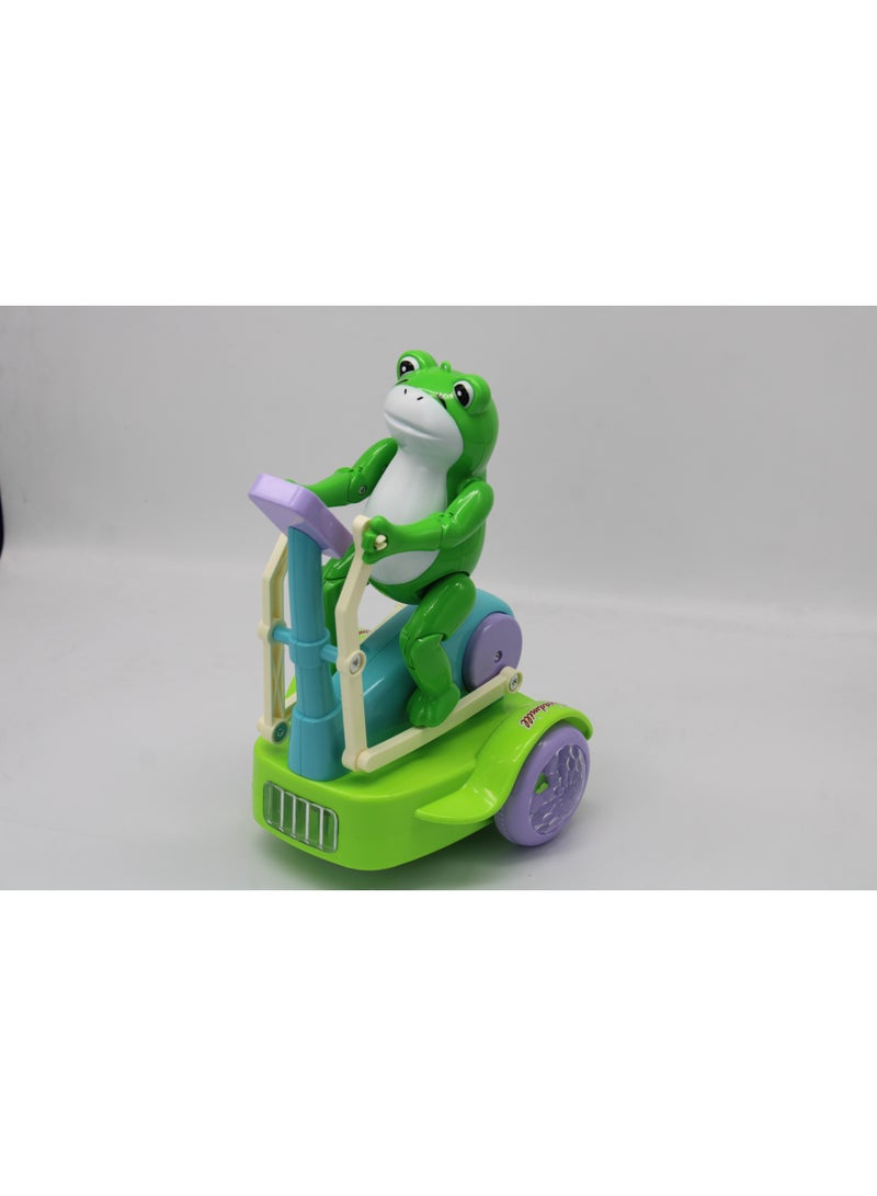 حديقة الألعاب لعبة الضفدع الرياضي للأطفال – لعبة تعليمية ممتعة مستوحاة من التمارين مع حركة الذراعين والساقين لتطوير المهارات - Image 1