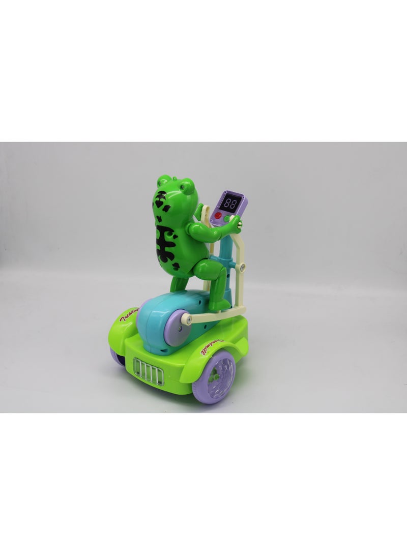 حديقة الألعاب لعبة الضفدع الرياضي للأطفال – لعبة تعليمية ممتعة مستوحاة من التمارين مع حركة الذراعين والساقين لتطوير المهارات - Image 2