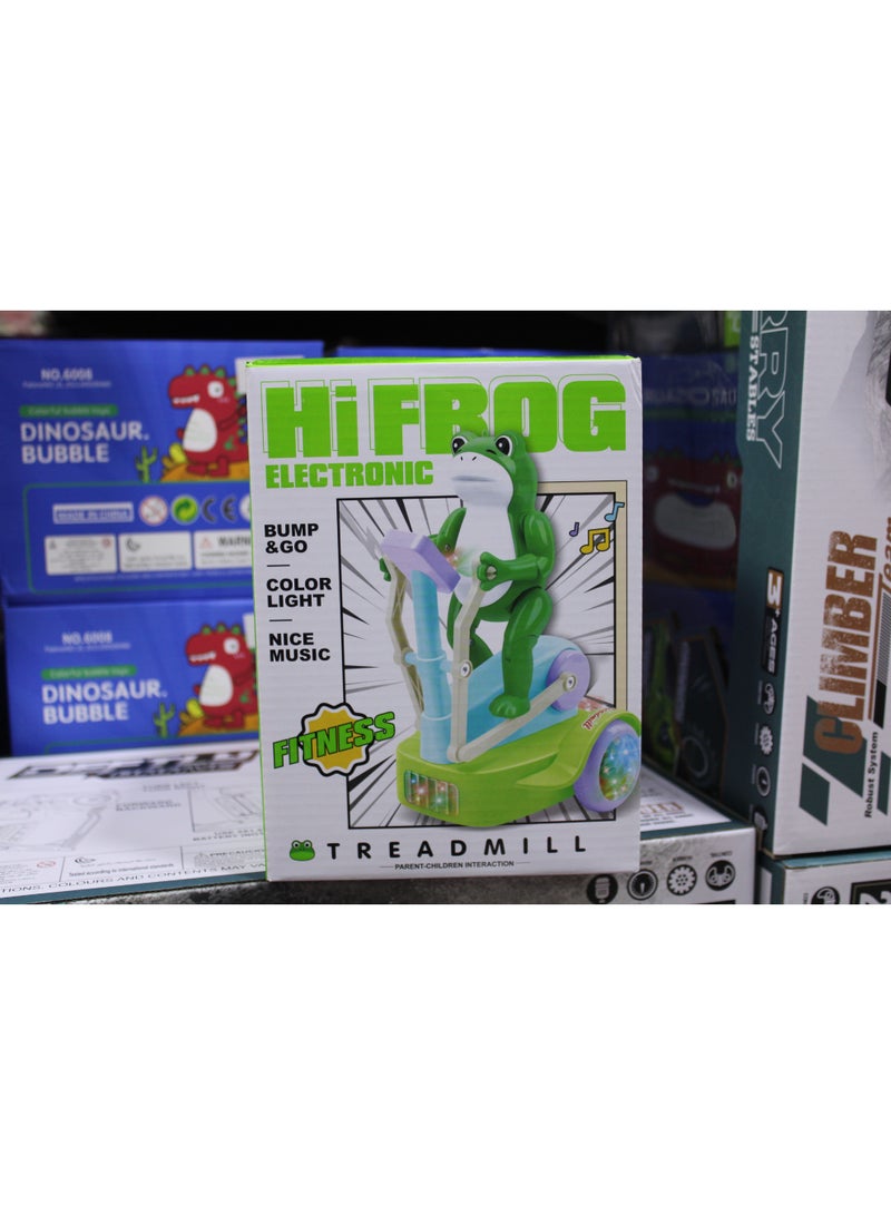 حديقة الألعاب لعبة الضفدع الرياضي للأطفال – لعبة تعليمية ممتعة مستوحاة من التمارين مع حركة الذراعين والساقين لتطوير المهارات - Image 4