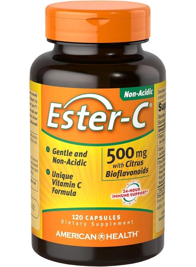 Ester - C Ester-C® 500 mg with Citrus Bioflavonoids Capsules 120 - Image 1