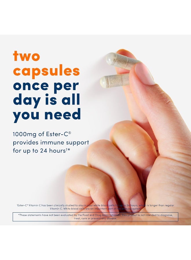 Ester - C Ester-C® 500 mg with Citrus Bioflavonoids Capsules 120 - Image 4