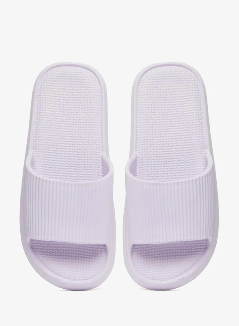Take Two Solid Texture Anti-Slip Bathroom Slippers