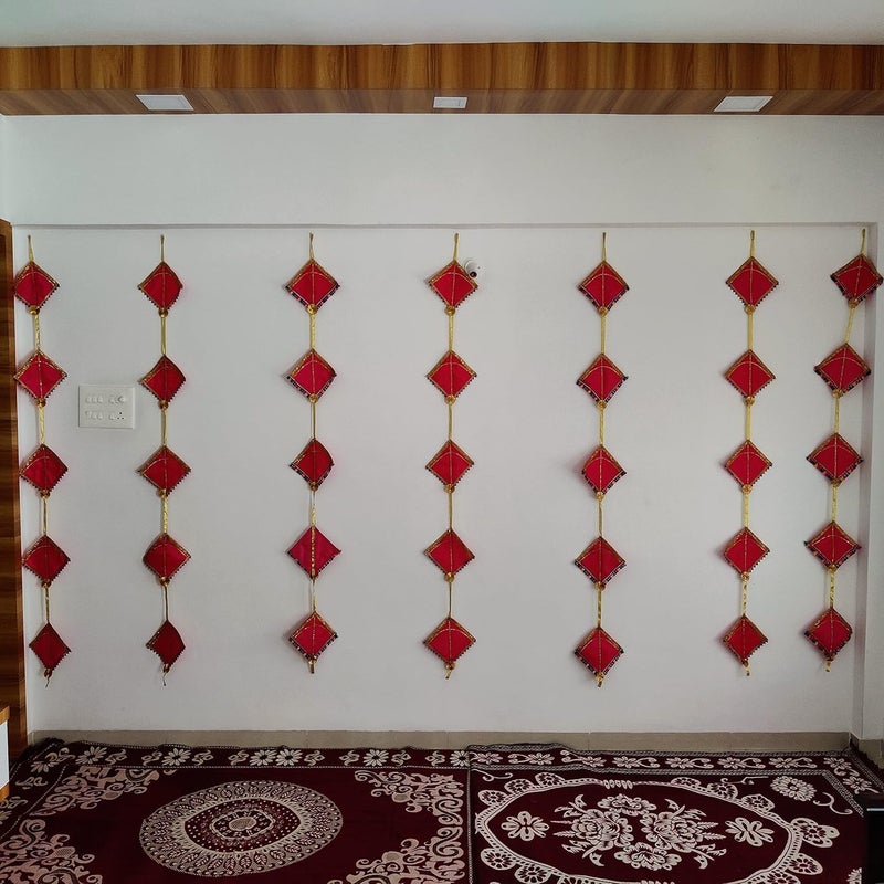 Punyatva Kite Garland Set of 2 Makar Sankranti Patang Decoration ItemsWedding Decoration ItemsMehendi Function DecorationHaldi Function DecorationFestival DecorWall Decoration - Image 3