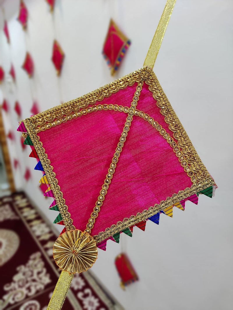Punyatva Kite Garland Set of 2 Makar Sankranti Patang Decoration ItemsWedding Decoration ItemsMehendi Function DecorationHaldi Function DecorationFestival DecorWall Decoration - Image 2
