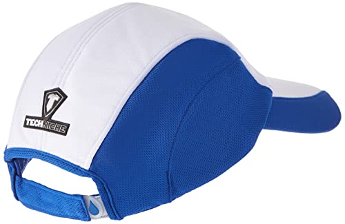 HyperKewl 6593-BLU/WHT Evaporative Cooling Sport Cap with Hook and Loop Closure, Blue/White - Image 2
