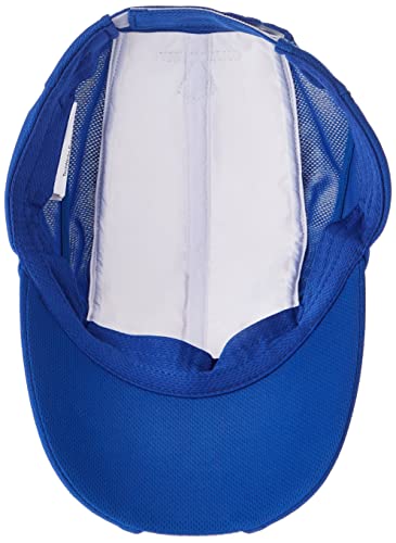 HyperKewl 6593-BLU/WHT Evaporative Cooling Sport Cap with Hook and Loop Closure, Blue/White - Image 3