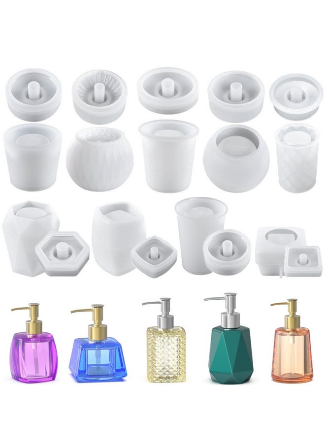 Nordic Simple Ins Style Lotion Bottle Resin Silicone Mould Glue Drop Diy Rhombic Cylindrical Hand Sanitizer Bottle Ornaments-Specification - Image 2