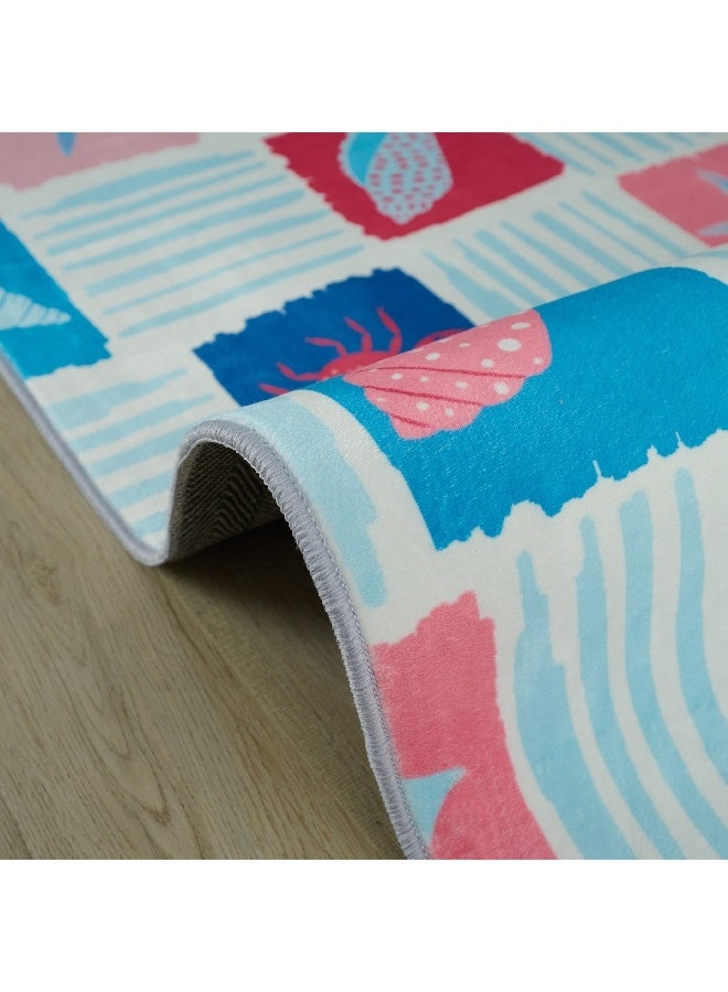 Home Box Joy Sea World Ben Shells Printed Flannel Rug 110 x 160 cm  - Image 1