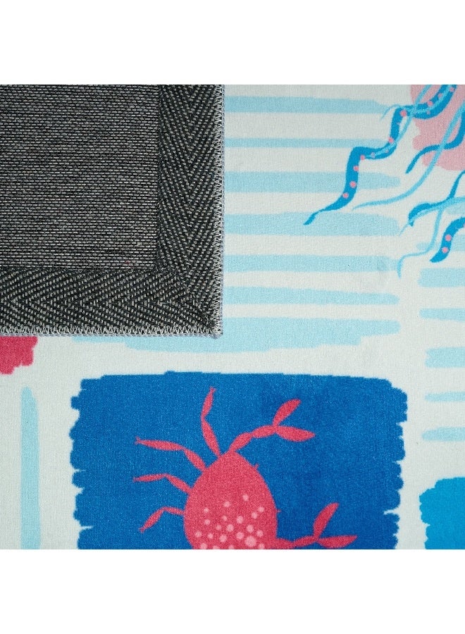 Home Box Joy Sea World Ben Shells Printed Flannel Rug 110 x 160 cm  - Image 3