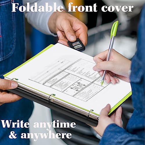 INFUN 1 INCH Telescoping 3 Ring Binder - 4PCS, Portable Plastic Binder with Telescoping Spine ，3 Ring Binders with Foldable Front Cover Holds 8.5" x 11" Paper for School,Office and Homes - Image 5