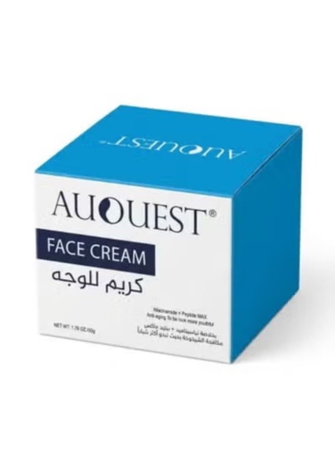 AUQUEST Niacinamide & Peptide Face Cream – 50g | Advanced Anti-Aging Skincare
