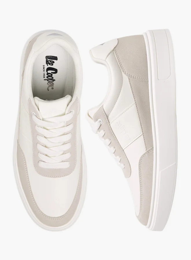 Lee Cooper Men's Solid Lace-Up Sneakers