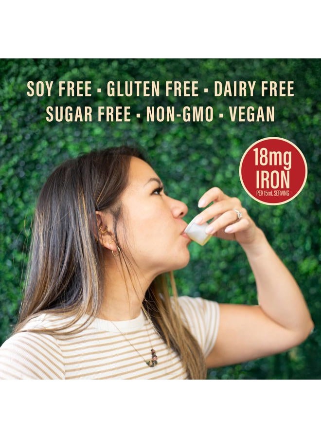 Sunwarrior Liquid Iron Supplement for Women Vegan Iron Fast Absorbing Immune Support & Women's Health Ferrous Bisglycinate Chelate Healthy Blood & Red Cells Stomach-Friendly High Potency 15.2 fl oz Mixed Berry - Image 4