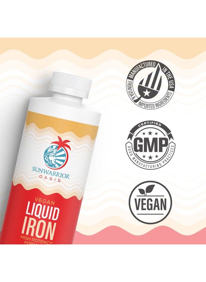 Sunwarrior Liquid Iron Supplement for Women Vegan Iron Fast Absorbing Immune Support & Women's Health Ferrous Bisglycinate Chelate Healthy Blood & Red Cells Stomach-Friendly High Potency 15.2 fl oz Mixed Berry - Image 3