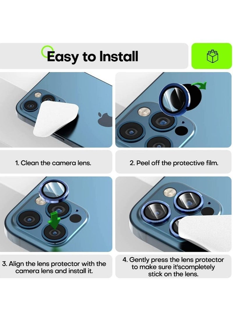 Camera Lens Protector Glass For iPhone 12 Pro Max blue - Image 4