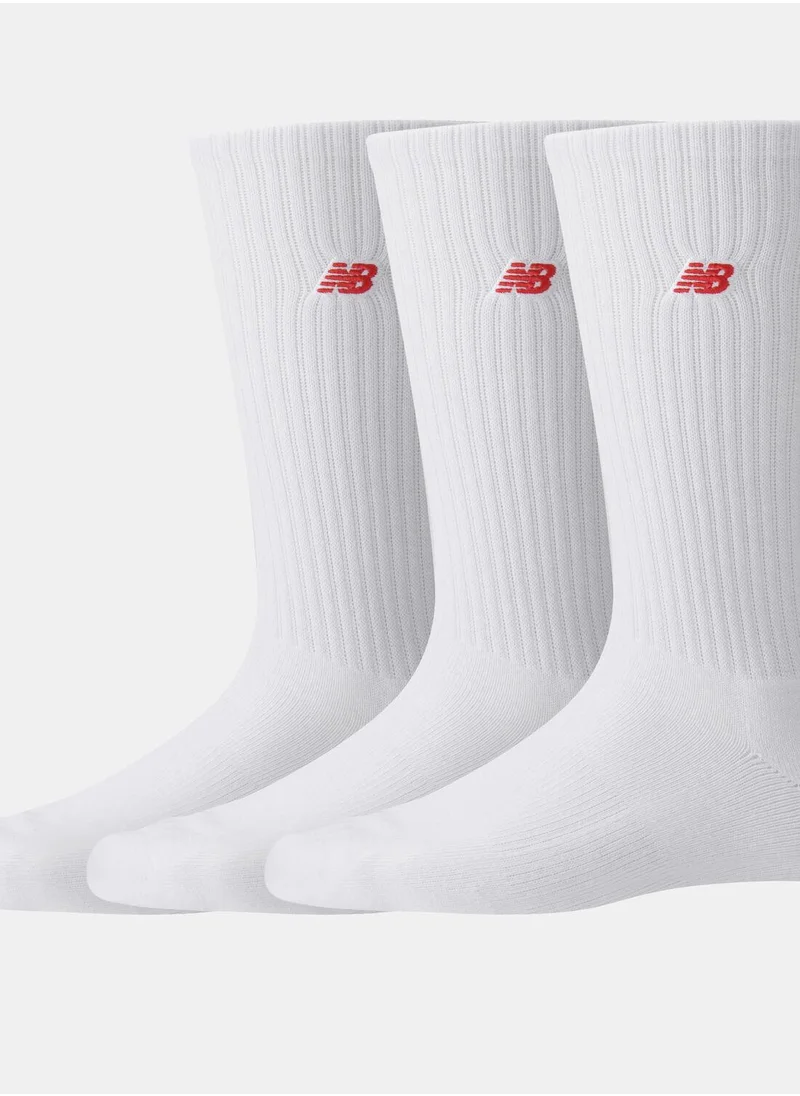 New Balance Patch Logo Crew Socks (3 Pairs)