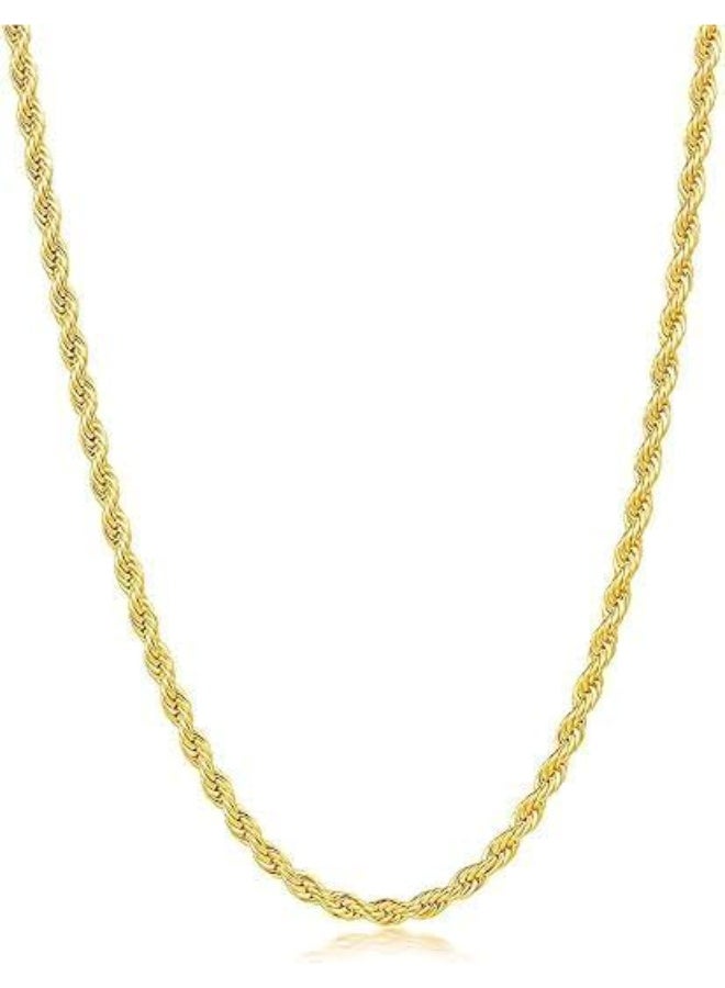 UShop U-Shop 3mm rope chain with a modern and elegant design, stainless steel chain for men and women - Image 1