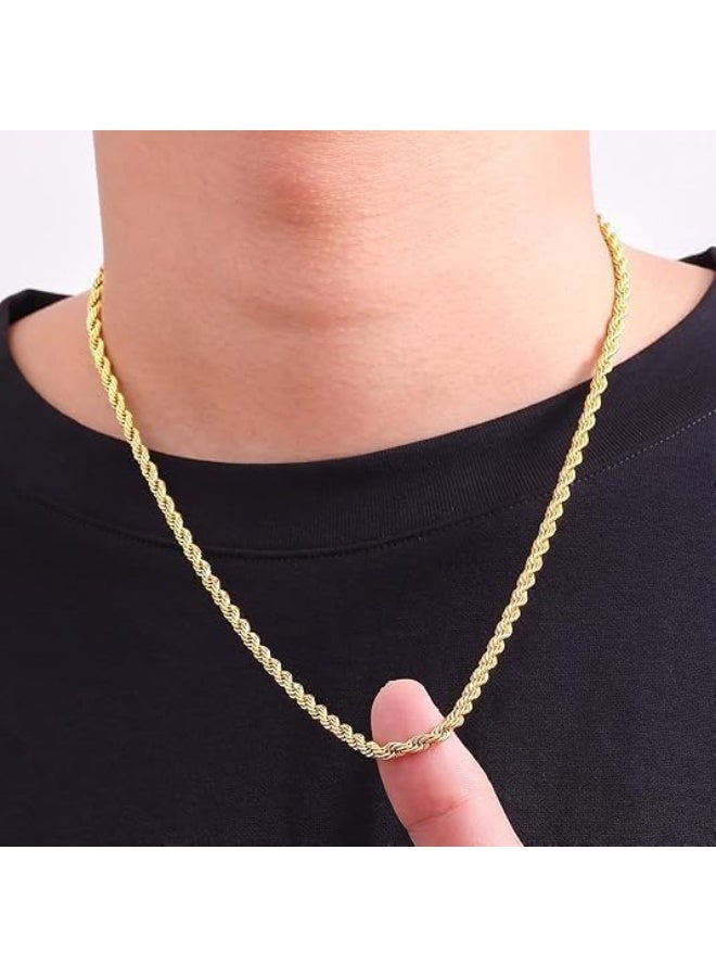 UShop U-Shop 3mm rope chain with a modern and elegant design, stainless steel chain for men and women - Image 2