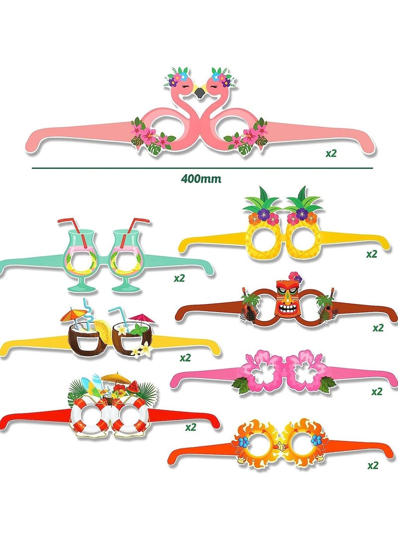 Party Sunglasses, 16 Pairs Funny Hawaiian Glasses, Funny Beach Sunglasses, Tropical Party Glasses, Summer Party Supplies, Kids Party Gifts, Beach Themed Party Supplies - Image 2
