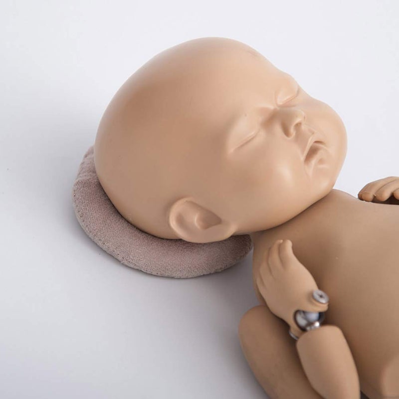 Hztyyier 2PCS Baby Photography Props Pillow Newborn Auxiliary Photo Props Posing Cushion Basket Kids Studio Shoots Accessories Gift 