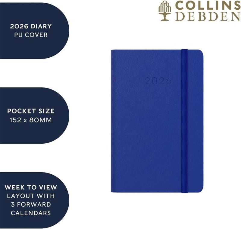 Collins - Legacy - 2026 12 Month Calendar Year Planner, Week-To-View Diary, Pocket Hard Cover - Red (CL73.15-26) - Image 5