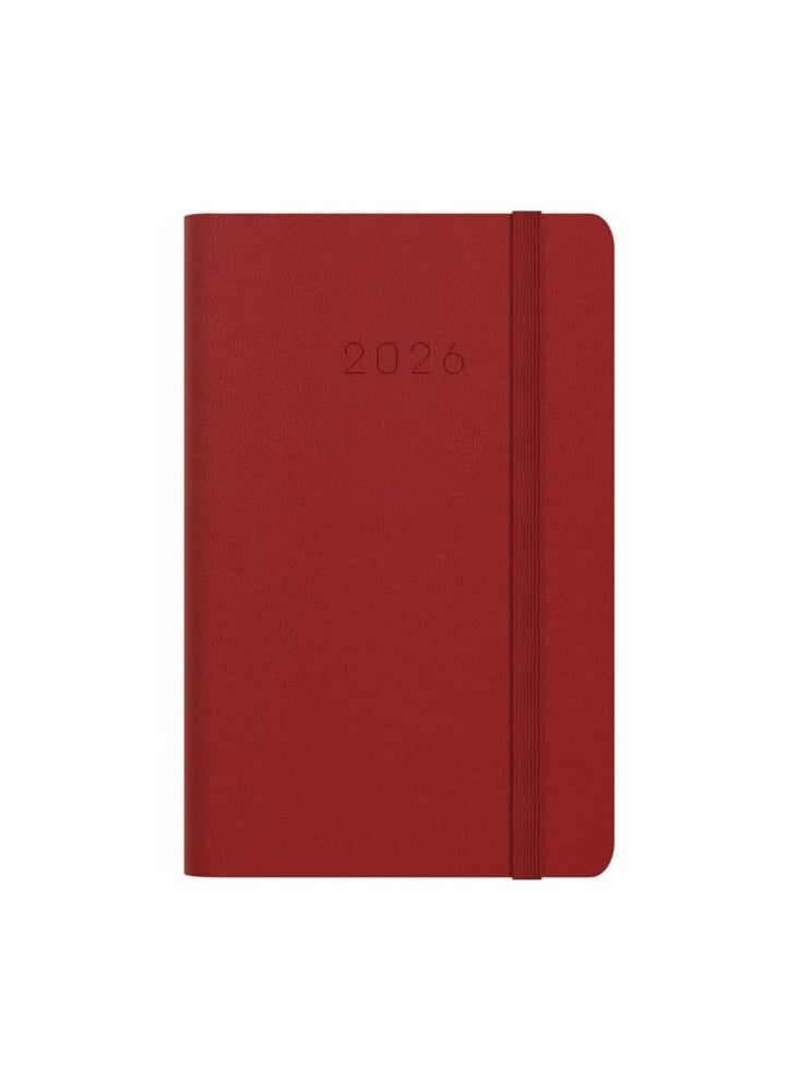 Collins - Legacy - 2026 12 Month Calendar Year Planner, Week-To-View Diary, Pocket Hard Cover - Red (CL73.15-26) - Image 2