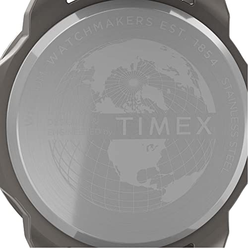 TIMEX ساعة تيمكس للرجال إكسبيديشن نورث ريدج 41 مم - قرص أخضر علبة فضية اللون حزام أخضر - Image 5