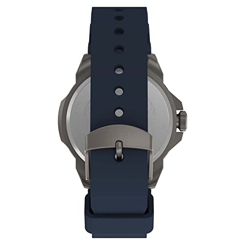 TIMEX ساعة تيمكس للرجال إكسبيديشن نورث ريدج 41 مم - قرص أخضر علبة فضية اللون حزام أخضر - Image 4