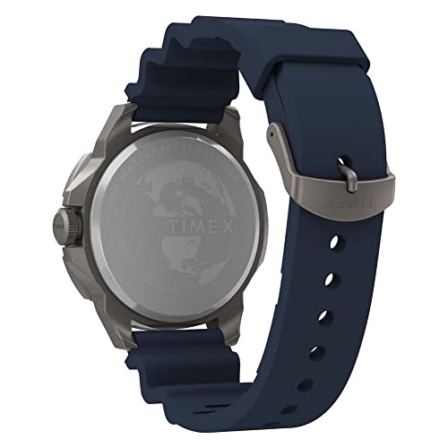 TIMEX ساعة تيمكس للرجال إكسبيديشن نورث ريدج 41 مم - قرص أخضر علبة فضية اللون حزام أخضر - Image 3