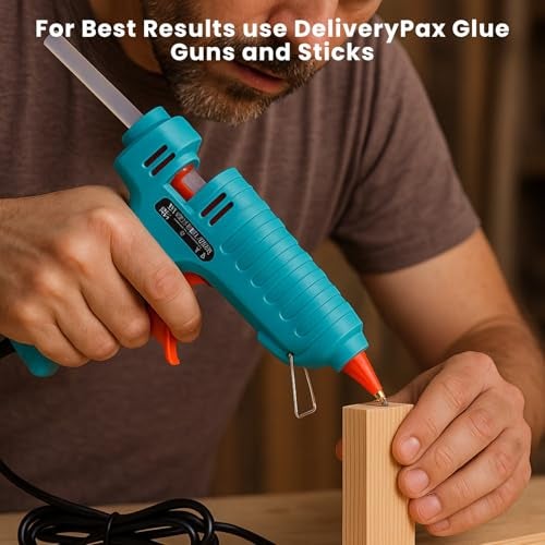 DELIVERYPAX 11mm Hot Melt Glue Sticks 36 pcs | Transparent Glue Gun Sticks | Super Strong Hot Glue Sticks 11mm Refill | Low Drip for DIY, Art & Craft, Repairs, Sealing & Home Use. - Image 5