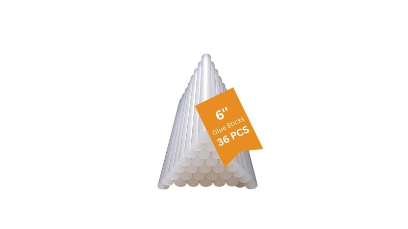 DELIVERYPAX 11mm Hot Melt Glue Sticks 36 pcs | Transparent Glue Gun Sticks | Super Strong Hot Glue Sticks 11mm Refill | Low Drip for DIY, Art & Craft, Repairs, Sealing & Home Use. - Image 1