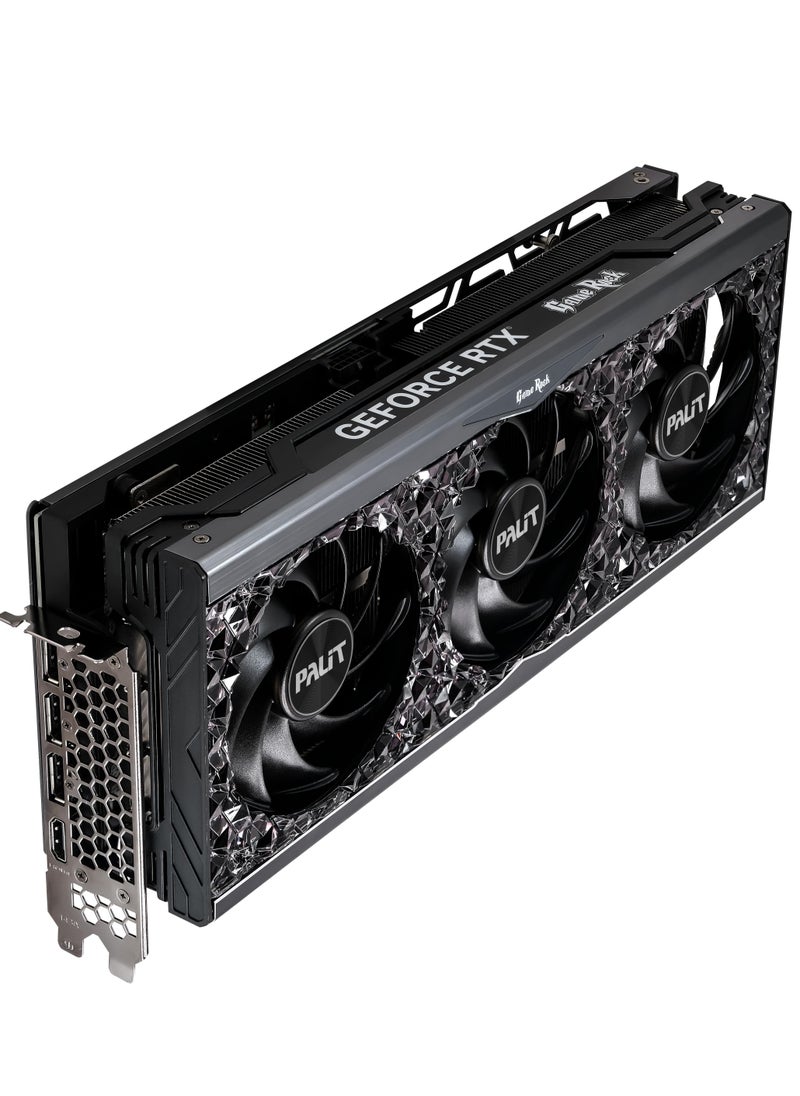 NVIDIA GeForce RTX™ 4070 Ti GameRock OC, 12GB GDDR6X Graphics Card,7680 Cores,2775 MHz Boost Clock Speed, 192 Bit Memory, PCI Express Gen4,1xHDMI 2.1,Midnight Kaleidoscope | NED407TU19K9-1045G