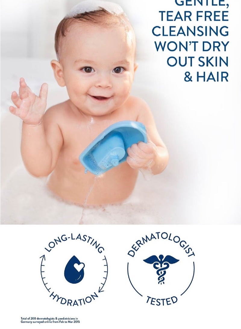 Cetaphil Baby Wash & Shampoo for Baby‘s Delicate Skin and Hair, Tear Free Formula, Paraben, Colorant and Mineral Oil Free, 400ml - Image 2