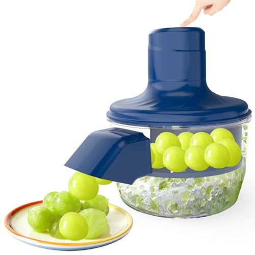 Fopudy Automatic Grape Peeler Machine,Electric Peeling Machine for Grape,Automatic Garlic & Cherry Tomato Peeler Skin Remover Tool for Small Fruits,Efficient Peeling Kitchen Gadget for Home Use (Blue) - Image 1