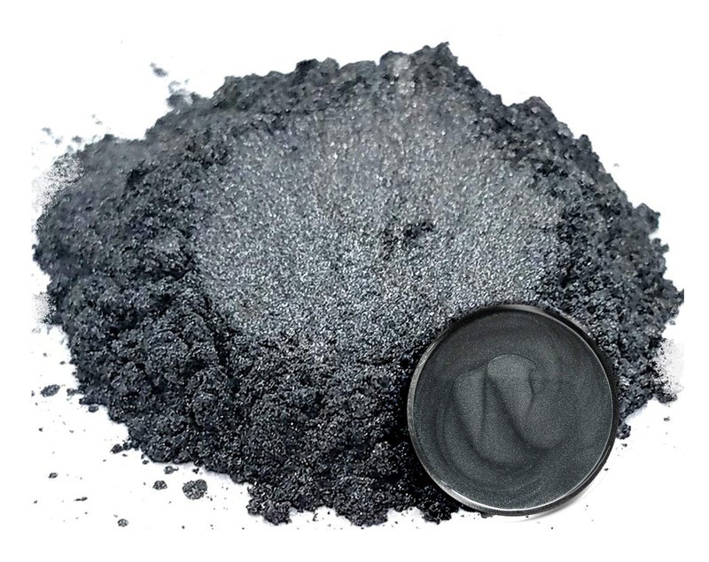 Eye Candy Pigments Premium Grey Mica Powder - Katana Grey (25gr) - for Epoxy, Resin, Soap, Paint, Woodworking, Acrylic Pouring, Bath Bombs, Fishing Lures - DIY Arts and Crafts Additive - Image 2