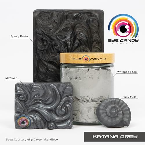 Eye Candy Pigments Premium Grey Mica Powder - Katana Grey (25gr) - for Epoxy, Resin, Soap, Paint, Woodworking, Acrylic Pouring, Bath Bombs, Fishing Lures - DIY Arts and Crafts Additive - Image 3