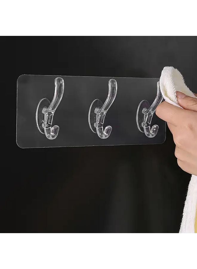 منظم حائط متين 3 صفوف مع خطافات لوح تخزين لاصق بدون حفر - Image 5