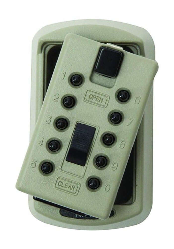 Kidde AccessPoint 001414 KeySafe Original Slimline Push Button Combination Permanent Key Lock Box, 2-Key, Clay - Image 4